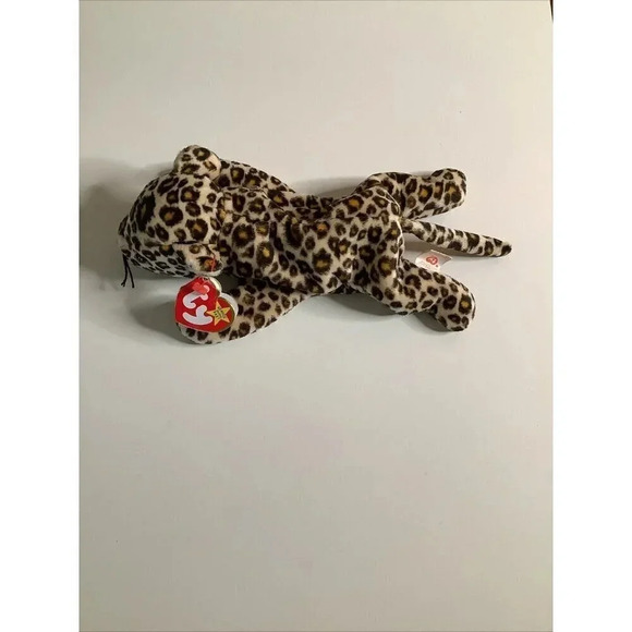 Ty Beanie Babies Freckles the Spotted Leopard Plush Toy -RARE - Picture 1 of 15